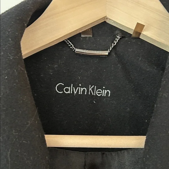 Calvin Klein Women's Wool Coat - Single button with Belt - Picture 6 of 10